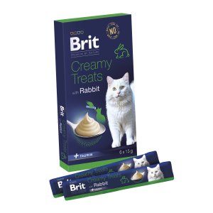 Brit Premium Cat by Nature Creamy Treats Rabbit 6x15g