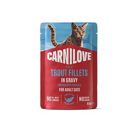 Carnilove Cat Pouch Gravy Trout+Echinacea 85g