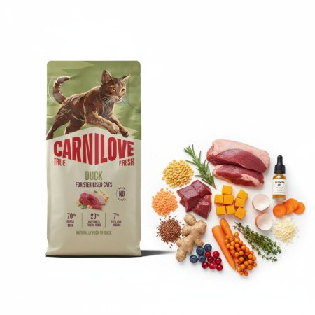 Carnilove True Fresh Cat Dry Duck for Sterilised Adult All Breeds 400 g