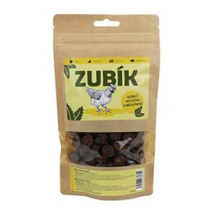 Pochoutka ZUBÍK Kuřecí kolečka s meduňkou 200g