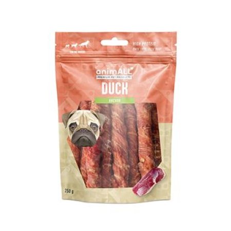animALL Buvolí tyčka obalená kachním masem 250g