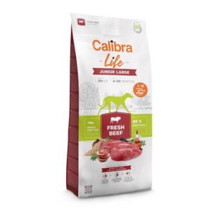 Calibra Dog Life Junior Large Fresh Beef 12kg (POŠKOZENÝ OBAL)
