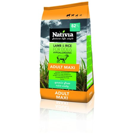 Nativia Lamb & Rice Adult maxi 15 kg (EXPIRACE 03/2026)