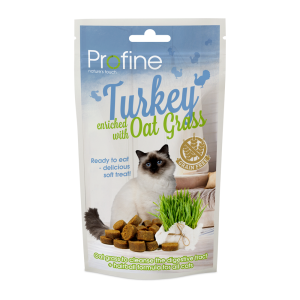 Profine Cat Semi Moist Snack Turkey & Oat grass 50g