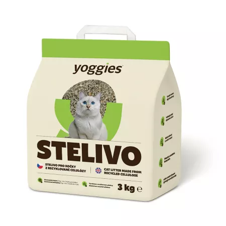 Yoggies Ekologické stelivo pro kočky 3kg
