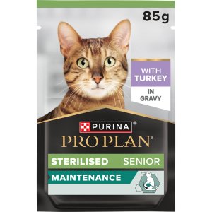 Pro Plan Sterilised Senior 7+ Longevis kapsičky pro kočky krůta paštika 26 x 85 g