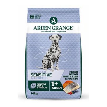 Arden Grange Dog GF Adult Sen.Oc.White Fish&Potato 14kg