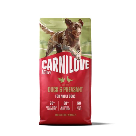 Carnilove Active Dog Dry Made with Duck & Pheasant for Adult All Breeds 12 kg
