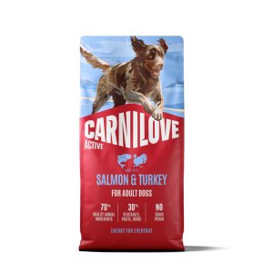 Carnilove Active Dog Dry Made with Salmon & Turkey for Adult All Breeds 12 kg
