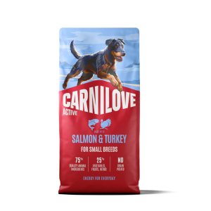 Carnilove Active Dog Dry Made with Salmon & Turkey for Adult Small Breeds 12 kg