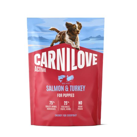 Carnilove Active Dog Dry Made with Salmon & Turkey for Puppies 1,5 kg