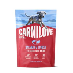 Carnilove Active Dog Dry Made with Salmon & Turkey for Junior Large Breeds 1,5 kg