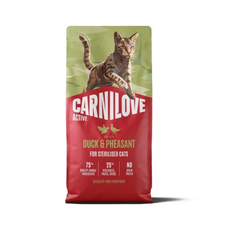 Carnilove Active Cat Dry Made with Duck & Pheasant for Sterilised Adult All Breeds 6 kg