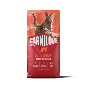 Carnilove Active Cat Dry Made with Beef & Venison for Sterilised Adult All Breeds 6 kg