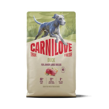 Carnilove True Fresh Dog Dry Duck for Junior Large breeds 4 kg