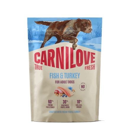 Carnilove True Fresh Dog Dry Fish & Turkey for Adult All Breeds 1,5 kg