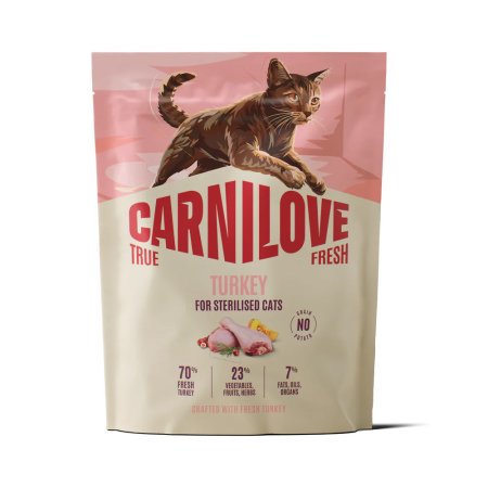Carnilove True Fresh Cat Dry Turkey for Sterilised Adult All Breeds 400 g
