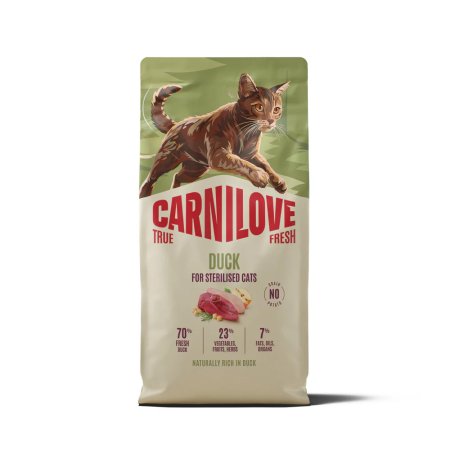 Carnilove True Fresh Cat Dry Duck for Sterilised Adult All Breeds 6 kg