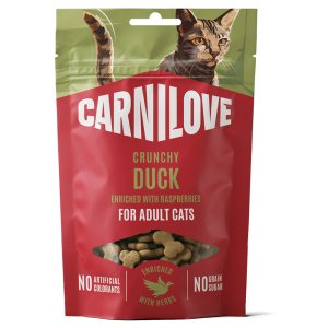Carnilove Cat Crunchy Snack Duck enriched with Raspberries 50 g