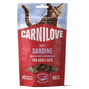 Carnilove Cat Soft Snack Sardine enriched with Strawberry 50 g