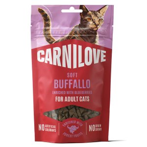 Carnilove Cat Soft Snack Buffallo enriched with Blueberries 50 g