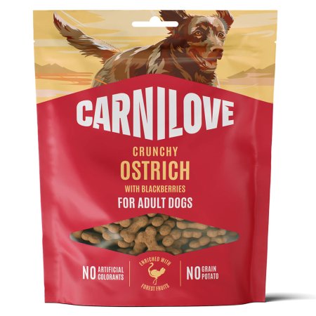 Carnilove Dog Crunchy Snack Ostrich with Blackberries 200 g