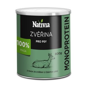 Nativia Konzerva zvěřinová 800 g