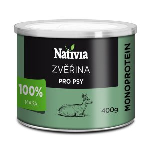 Nativia Konzerva zvěřinová 400 g