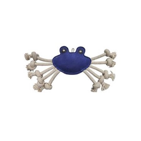 Hračka pes animALL Krab s provazy kůže,barevný 33x20cm