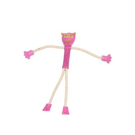 Hračka pes animALL Opice kůže s provazy, barevná 48cm