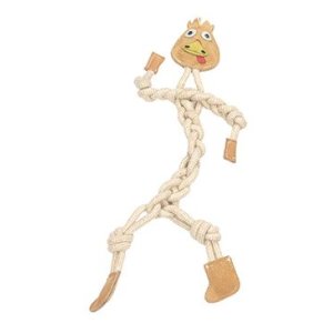 Hračka pes animALL Krůta kůže+lano Mr.Roper 47cm