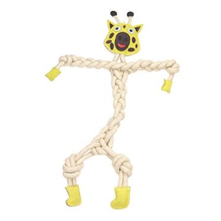 Hračka pes animALL Žirafa kůže+lano Mr.Roper 78cm