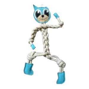 Hračka pes animALL Cat kůže+lano Mr.Roper 47cm