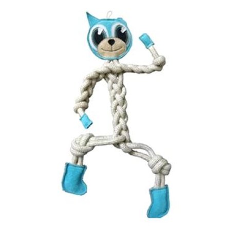 Hračka pes animALL Cat kůže+lano Mr.Roper 47cm