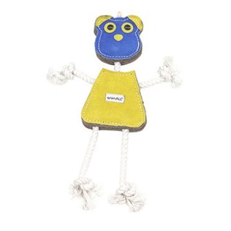 Hračka pes animALL Medvěd velký kůže, barevný 35x22cm