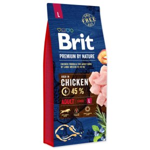 Brit Premium by Nature Adult L 15 kg (POŠKOZENÝ OBAL)