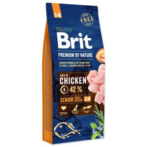 Brit Premium by Nature Senior S+M 15 kg (POŠKOZENÝ OBAL)