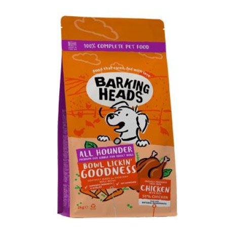 BARKING HEADS All Hounder Bowl Lickin Good Chick 2kg (EXPIRACE 01/2026)