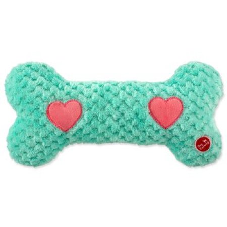 Hračka Dog Fantasy Cuddle Kost nahřívací tyrkysová 30cm 