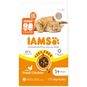 Krmivo IAMS Cat Adult Chicken 2kg + 500g ZDARMA
