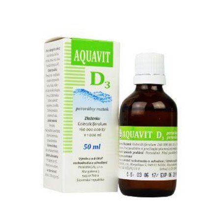 Aquavit D3 sol auv 50ml (EXPIRACE 05/2026)