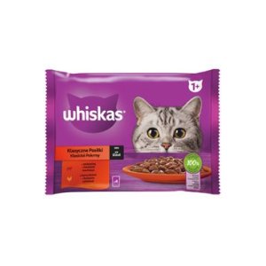 Whiskas kapsička Klasický výběr se zeleninou ve šťávě 4 x 85 g (EXPIRACE 01/2026)