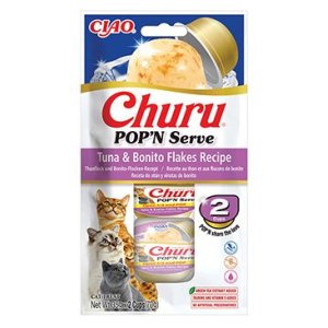 Churu Cat POP"N Serve Tuna&Bonito Flakes Recipe 2x35g