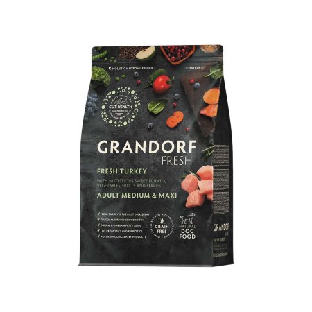Grandorf FRESH granule pro psy Adult Medium & Maxi - Krocan 3kg