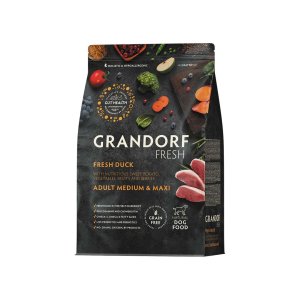 Grandorf FRESH granule pro psy Adult Medium & Maxi - Kachna 3kg