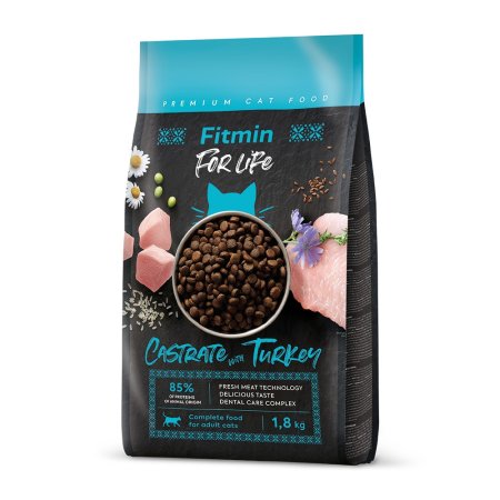 Fitmin cat For Life Castrate Turkey 1,8 kg