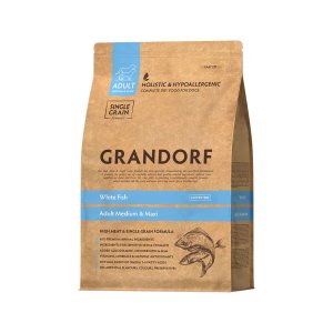 Grandorf granule pro psy Adult Medium & Maxi - Bílá ryba 3kg