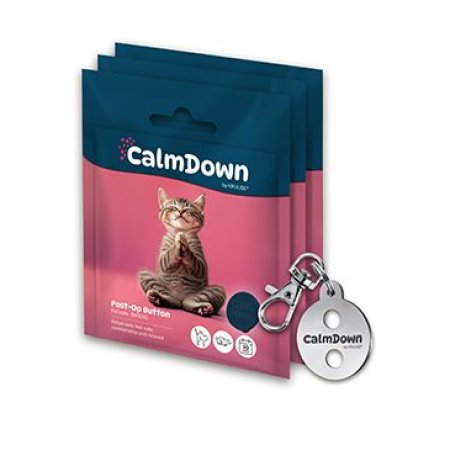 CalmDown Cat Tag Kit kovový přívěsek+3knoflíky KRUUSE