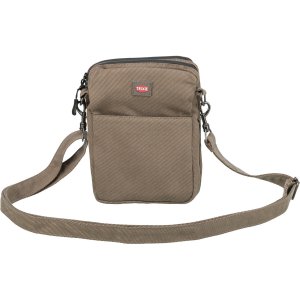 Taštička na pamlsky ø 16 × 21 cm, manšestrový vzhled, polyester, hnědá 