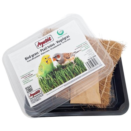 Apetit - Ptačí tráva - s pěstební miskou a kokosovou rohoží, semínka 30 g